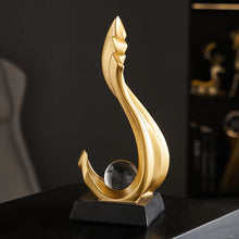 Load image into Gallery viewer, Golden Fire Statue