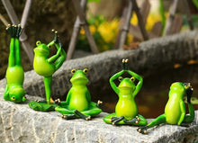 Load image into Gallery viewer, Yoga Frog Figurines