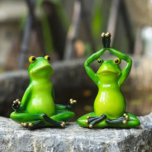 Load image into Gallery viewer, Yoga Frog Figurines