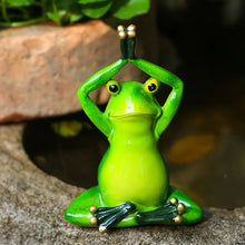Load image into Gallery viewer, Yoga Frog Figurines