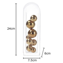 Load image into Gallery viewer, Metallic Ball Abstract Vase