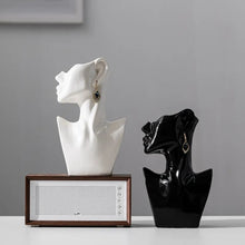 Load image into Gallery viewer, Modern Side Face Ceramic Vase