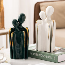 Load image into Gallery viewer, Ceramic Abstract Lover Ornament