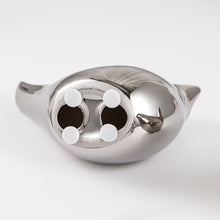 Load image into Gallery viewer, Silver Ceramic Bird Figurines