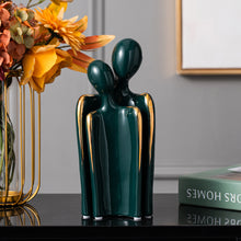 Load image into Gallery viewer, Ceramic Abstract Lover Ornament