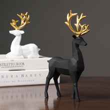 Load image into Gallery viewer, Geometric Reindeer Sculptures