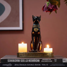 Load image into Gallery viewer, Egyptian Cat Candle Holder