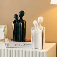 Load image into Gallery viewer, Ceramic Abstract Lover Ornament