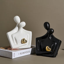 Load image into Gallery viewer, Ceramic Heart Lover Figurine