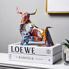 Load image into Gallery viewer, Street Graffiti Bull Sculptures