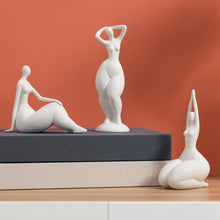 Load image into Gallery viewer, Ceramic Abstract Woman Art Figurine