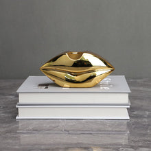Load image into Gallery viewer, Golden Lip & Legs Art Statue