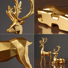 Load image into Gallery viewer, Geometric Reindeer Sculptures