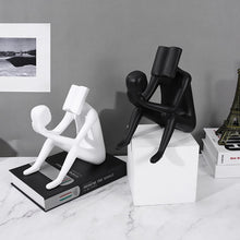 Load image into Gallery viewer, Abstract Satire Book Reading Figurine