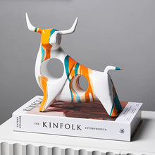 Load image into Gallery viewer, Street Graffiti Bull Sculptures