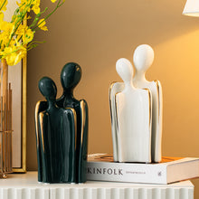 Load image into Gallery viewer, Ceramic Abstract Lover Ornament