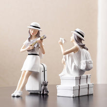 Load image into Gallery viewer, Summer Travel Girls Figurine