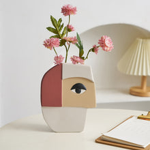 Load image into Gallery viewer, Abstract Art Face Vase

