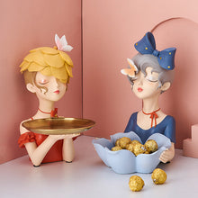 Load image into Gallery viewer, Nordic Butterflies Girl Candy Tray