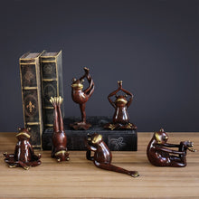 Load image into Gallery viewer, Yoga Frogs Figurines (6pcs)