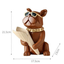 Load image into Gallery viewer, Cool Bulldog Statue Vase