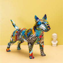 Load image into Gallery viewer, Graffiti Bull Terrier Statuette