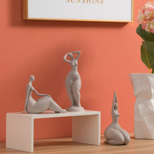 Load image into Gallery viewer, Ceramic Abstract Woman Art Figurine