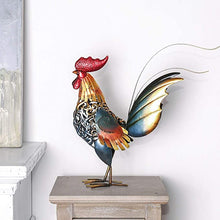 Load image into Gallery viewer, Iron Rooster Sculpture