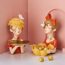 Load image into Gallery viewer, Nordic Butterflies Girl Candy Tray