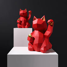 Load image into Gallery viewer, Geometric Maneki Cat