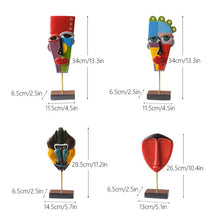 Load image into Gallery viewer, Bohemian Abstract Face Figurines