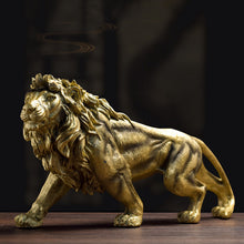 Load image into Gallery viewer, Golden Lion King Statue