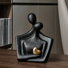 Load image into Gallery viewer, Ceramic Heart Lover Figurine