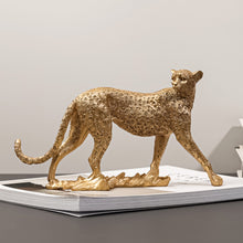 Load image into Gallery viewer, Golden Leopard Figurines