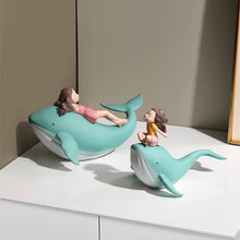 Load image into Gallery viewer, Girl on Whale Figurine