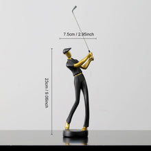 Load image into Gallery viewer, Abstract Golfer figurines