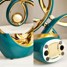 Load image into Gallery viewer, Ceramic Abstract Spiral Decor