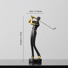 Load image into Gallery viewer, Abstract Golfer figurines