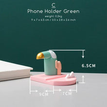 Load image into Gallery viewer, Cute Toucan Figurines Figurines & Miniatures ARTLOVIN Official Store C (Phone Holder Green)