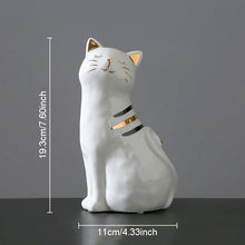 Load image into Gallery viewer, Ceramic Cat Vase Decor