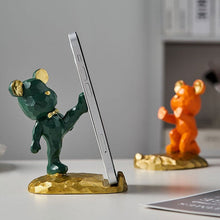 Load image into Gallery viewer, Geometric Bear Phone Holder