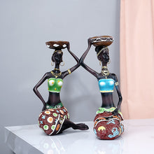 Load image into Gallery viewer, Tribal African Candle Holder