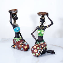 Load image into Gallery viewer, Tribal African Candle Holder