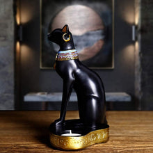 Load image into Gallery viewer, Egyptian Cat Candle Holder