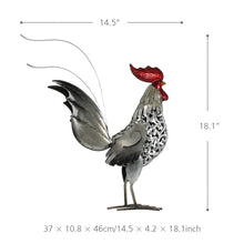 Load image into Gallery viewer, Iron Rooster Sculpture