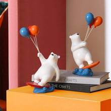 Load image into Gallery viewer, Balloon Polar Bear Surfer