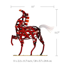 Load image into Gallery viewer, Metal Raging Wildlife Sculpture