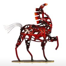 Load image into Gallery viewer, Metal Raging Wildlife Sculpture