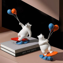 Load image into Gallery viewer, Balloon Polar Bear Surfer