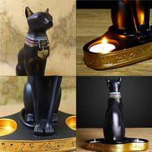 Load image into Gallery viewer, Egyptian Cat Candle Holder